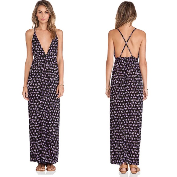 Faithfull the Brand Dresses & Skirts - Faithfull the Brand Maxi Dress Long Lost Floral Small Black